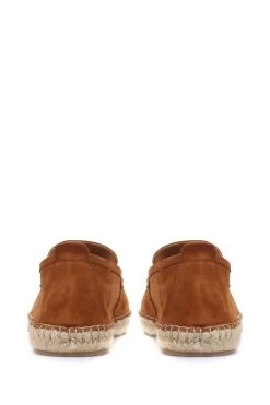 Jones Bootmaker Brown Queensbury Men's Leather Suede Espadrilles -Boutique Fashion Shoe Store A27175s3