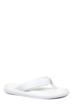 Jones Bootmaker White Carine Leather Toe Post Sandals -Boutique Fashion Shoe Store A63173s2
