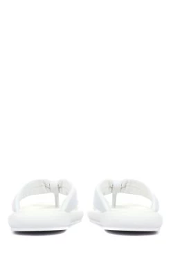 Jones Bootmaker White Carine Leather Toe Post Sandals -Boutique Fashion Shoe Store A63173s3