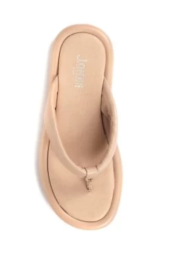 Jones Bootmaker Natural Carine Leather Toe Post Sandals -Boutique Fashion Shoe Store A63174s3