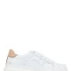 Jones Bootmaker Womens White Enrica Leather Platform Trainers