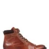 Jones Bootmaker Mens Brown Docklands Leather Lace-Up Boots -Boutique Fashion Shoe Store A78427s
