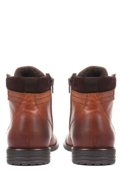 Jones Bootmaker Mens Brown Docklands Leather Lace-Up Boots -Boutique Fashion Shoe Store A78427s3