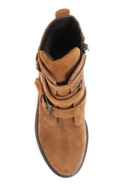 Jones Bootmaker Womens Casimira Buckle Biker Boots -Boutique Fashion Shoe Store A78431s4