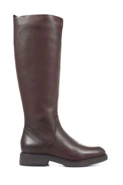 Jones Bootmaker Womens Brown Capree Leather Knee High Boots