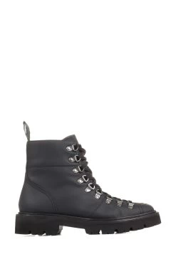 Jones Bootmaker Katia Leather Hiker Black Boots