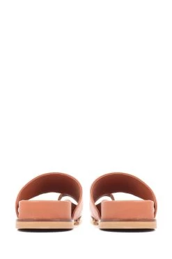 Jones Bootmaker Lea Leather Toe Post Brown Sandals -Boutique Fashion Shoe Store C01421s3