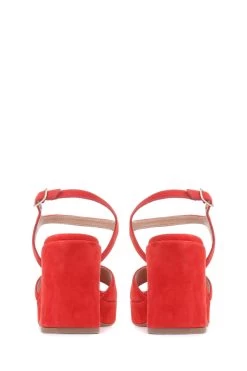Jones Bootmaker Red Giuseppa Platform Sandals -Boutique Fashion Shoe Store C03880s2