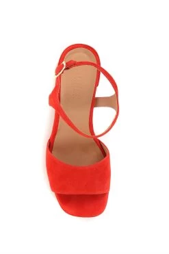 Jones Bootmaker Red Giuseppa Platform Sandals -Boutique Fashion Shoe Store C03880s4