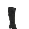 Jones Bootmaker Luz Stiletto Knee High Black Boots