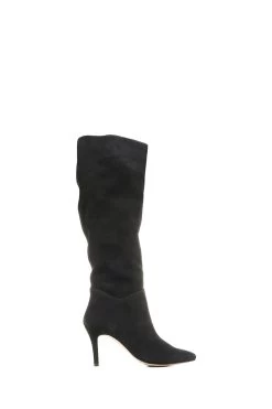 Jones Bootmaker Luz Stiletto Knee High Black Boots
