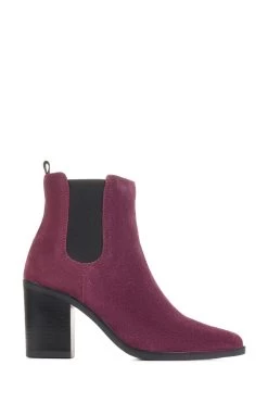 Jones Bootmaker Purple Clair Heeled Chelsea Boots 9 Jones Bootmaker Purple Clair Heeled Chelsea Boots -Boutique Fashion Shoe Store C07776s2