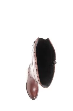 Jones Bootmaker Rachel Brown Leather Rider Boots -Boutique Fashion Shoe Store C08178s5