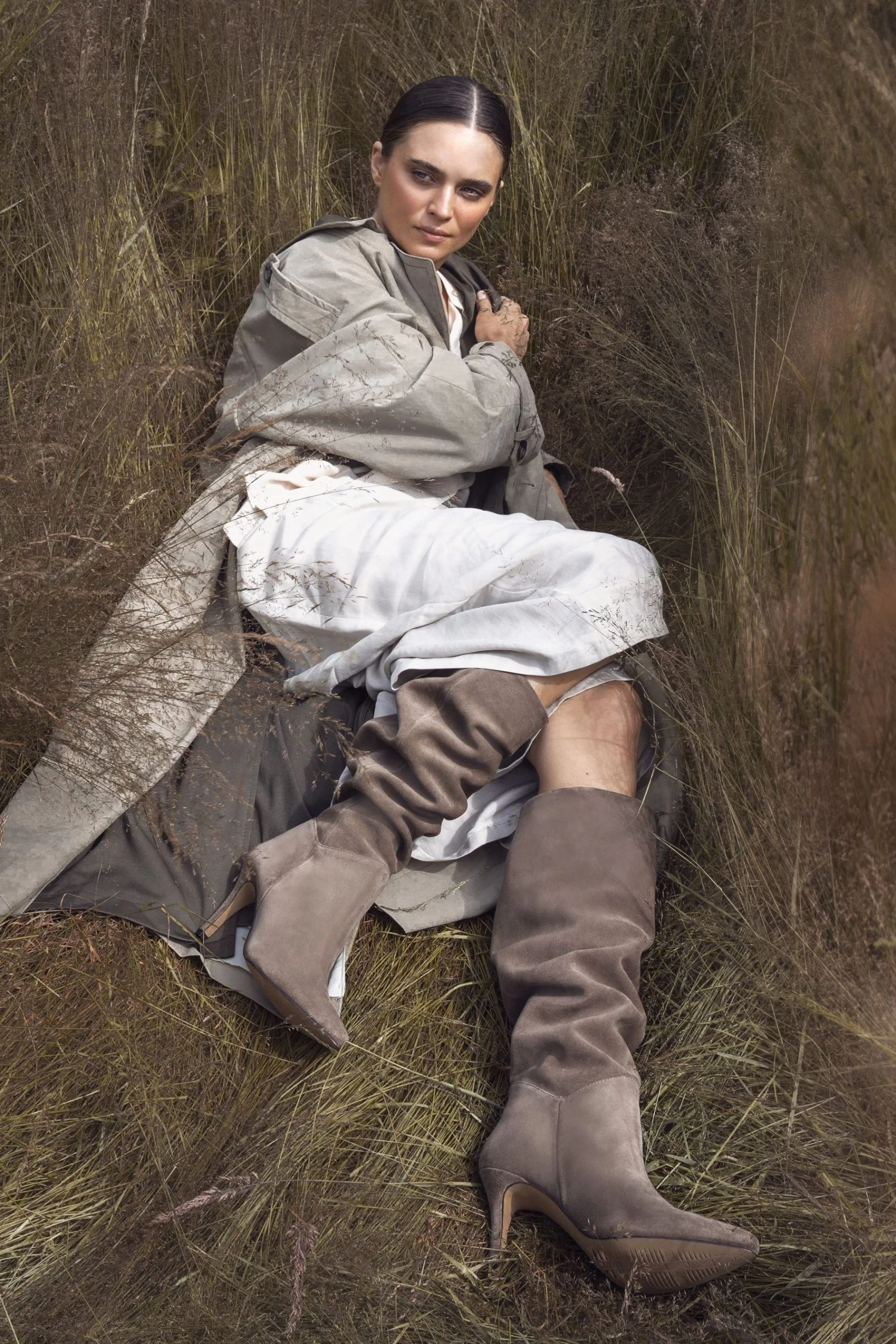 Jones Bootmaker Natural Luz Stiletto Knee High Boots 3 Jones Bootmaker Natural Luz Stiletto Knee High Boots