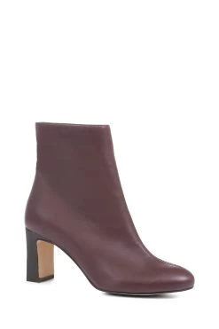 Jones Bootmaker Red Letty Heeled Leather Ankle Boots 8 Jones Bootmaker Red Letty Heeled Leather Ankle Boots -Boutique Fashion Shoe Store C14403s3
