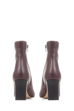 Jones Bootmaker Red Letty Heeled Leather Ankle Boots 9 Jones Bootmaker Red Letty Heeled Leather Ankle Boots -Boutique Fashion Shoe Store C14403s4