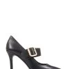 Jones Bootmaker Charlize Stiletto Mary Janes Black Shoes -Boutique Fashion Shoe Store C15901s