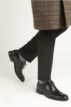 Jones Bootmaker Texas Goodyear Welted Leather Black Shoes -Boutique Fashion Shoe Store C16651s6