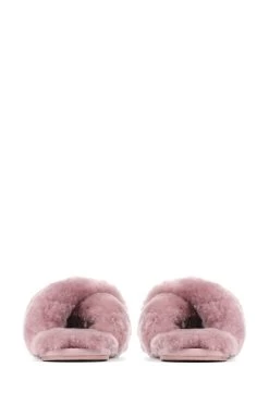 Jones Bootmaker Pink Dory Sheepskin Slippers -Boutique Fashion Shoe Store C25345s3