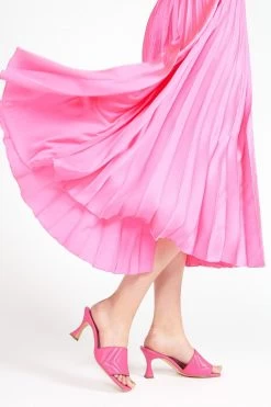 Jones Bootmaker Bianka Quilted Leather Heeled Mules