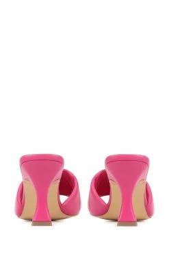 Jones Bootmaker Bianka Quilted Leather Heeled Mules -Boutique Fashion Shoe Store C25738s4