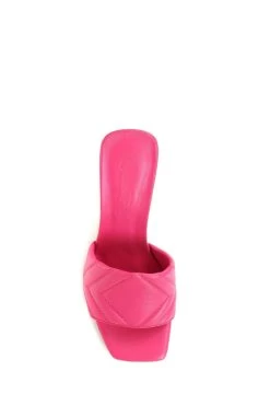 Jones Bootmaker Bianka Quilted Leather Heeled Mules -Boutique Fashion Shoe Store C25738s5