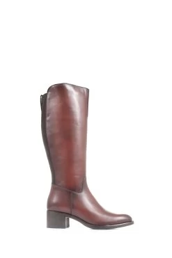 Jones Bootmaker Donatella Knee High Brown Leather Boots