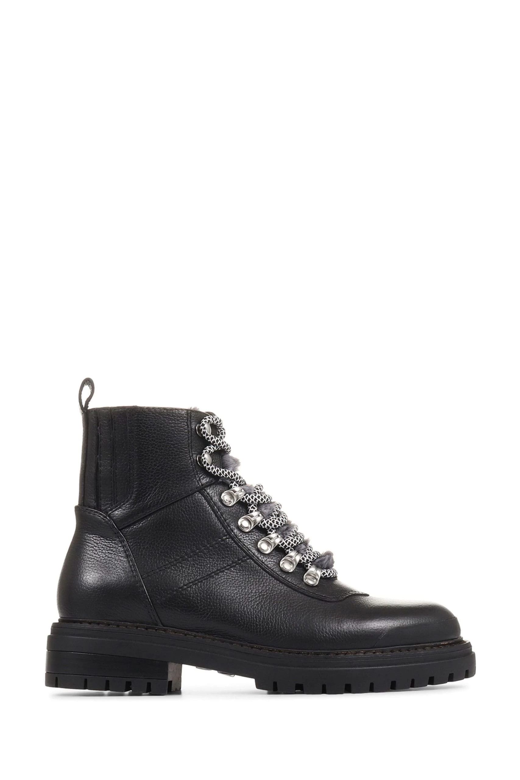 Jones Bootmaker Susanna Leather Black Hiker Boots 4 Jones Bootmaker Susanna Leather Black Hiker Boots - Image 2