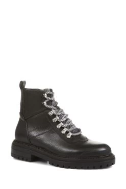 Jones Bootmaker Susanna Leather Black Hiker Boots 10 Jones Bootmaker Susanna Leather Black Hiker Boots -Boutique Fashion Shoe Store C30700s3