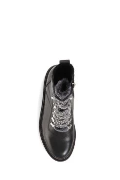 Jones Bootmaker Susanna Leather Black Hiker Boots 12 Jones Bootmaker Susanna Leather Black Hiker Boots -Boutique Fashion Shoe Store C30700s5