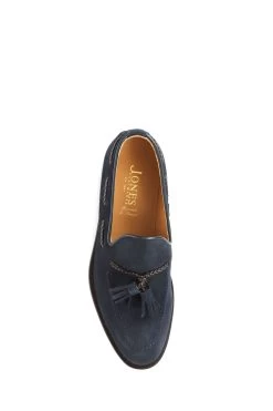 Jones Bootmaker Blue Carindale Handmade Tassel Loafers -Boutique Fashion Shoe Store C31012s3