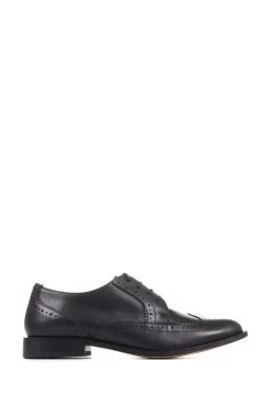 Jones Bootmaker Lidia Black Leather Brogues