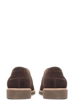 Jones Bootmaker Roberto Brown Suede Leather Penny Loafers 9 Jones Bootmaker Roberto Brown Suede Leather Penny Loafers -Boutique Fashion Shoe Store C49840s4