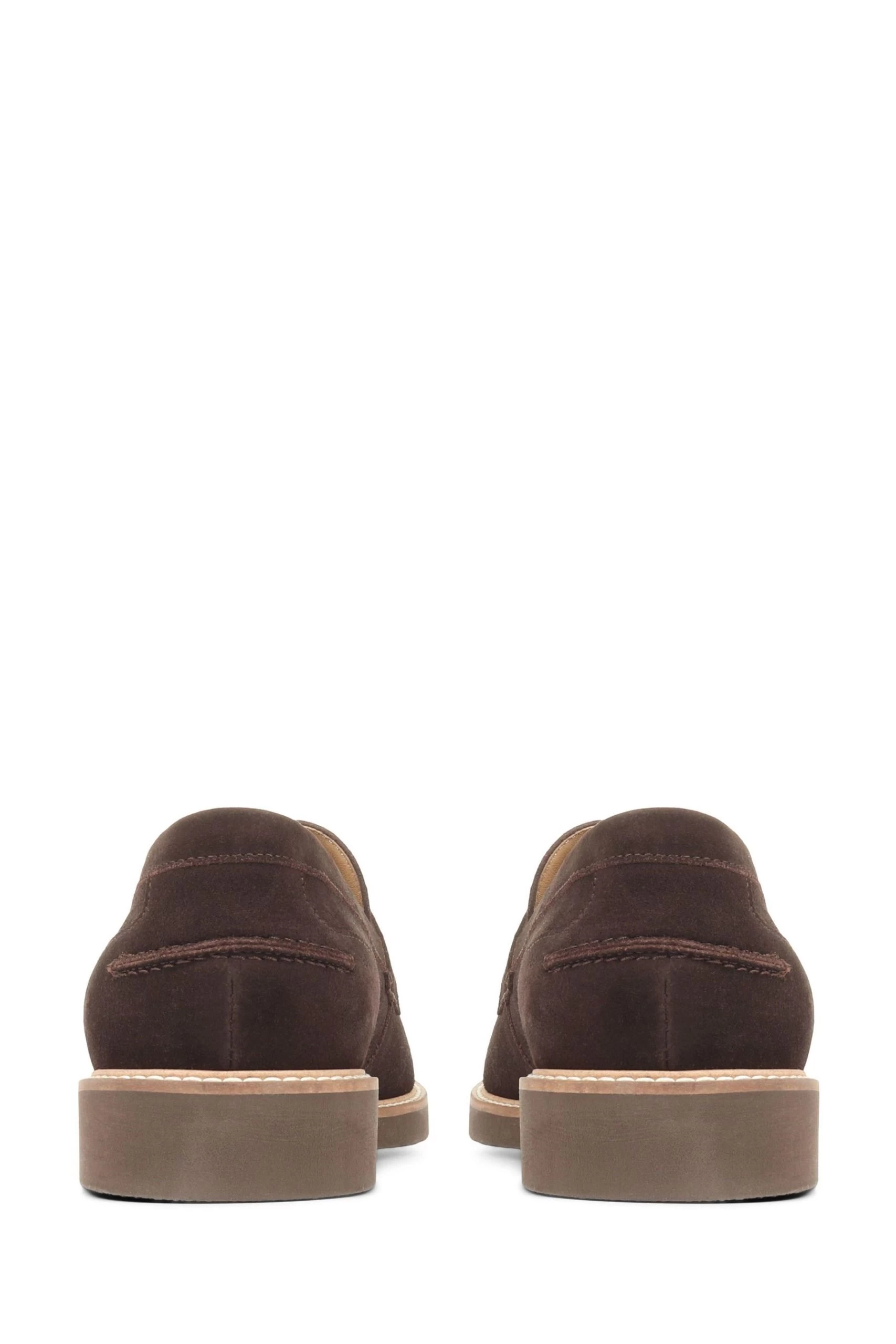 Jones Bootmaker Roberto Brown Suede Leather Penny Loafers 6 Jones Bootmaker Roberto Brown Suede Leather Penny Loafers - Image 4