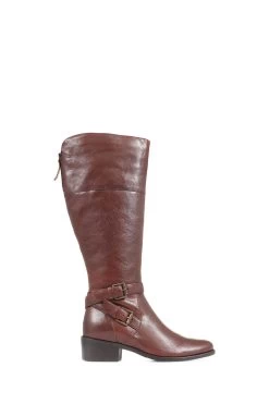 Jones Bootmaker Phoebe Wide Calf Leather Tan Brown Knee Boots 9 Jones Bootmaker Phoebe Wide Calf Leather Tan Brown Knee Boots -Boutique Fashion Shoe Store C55180s2