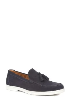 Jones Bootmaker Blue Quin Tassel Loafers -Boutique Fashion Shoe Store C55494s4