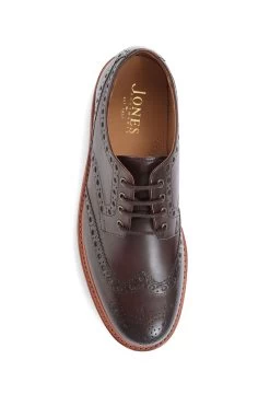 Jones Bootmaker Bushwick Goodyear Welted Leather Brown Brogues -Boutique Fashion Shoe Store C58960s4