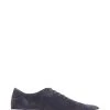 Jones Bootmaker Blue Slater Leather Lace-Up Trainers -Boutique Fashion Shoe Store C60262s