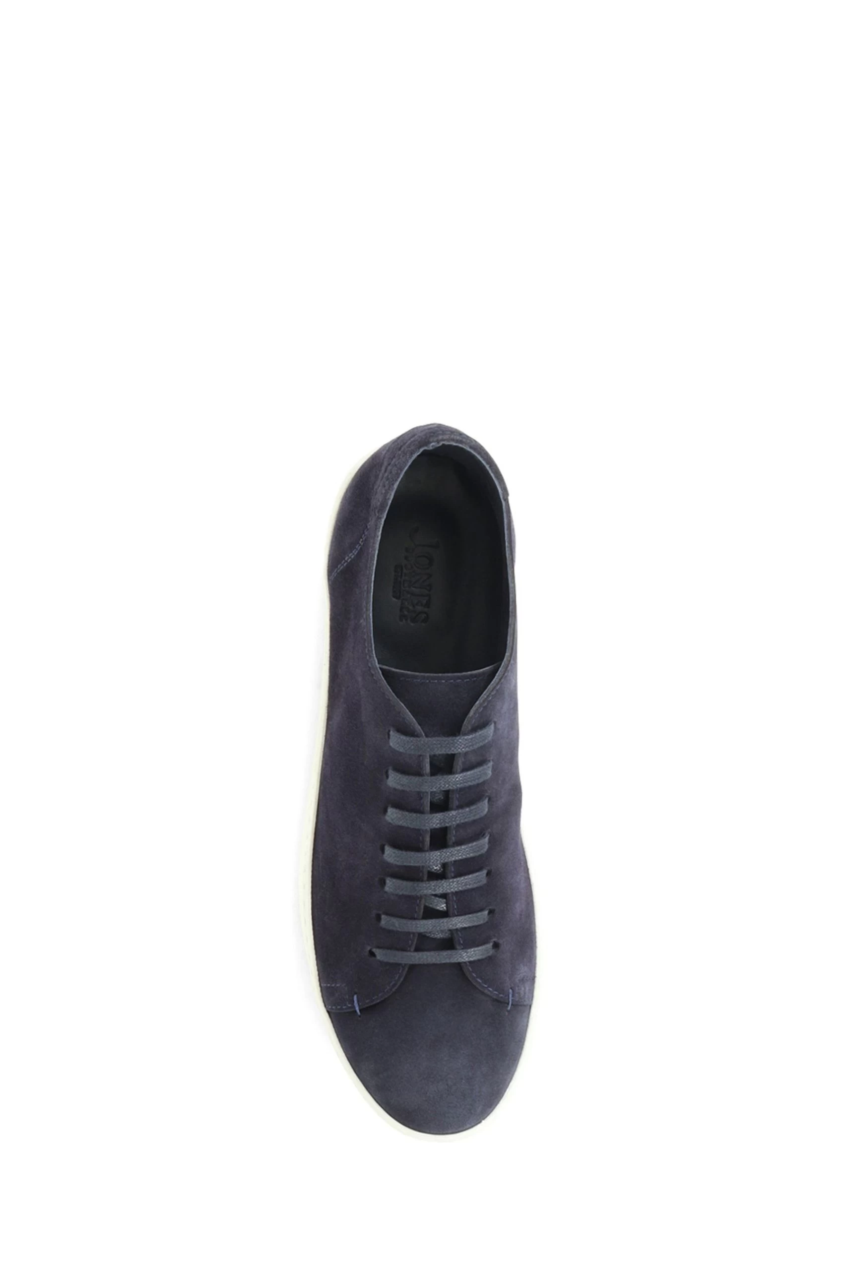 Jones Bootmaker Blue Slater Leather Lace-Up Trainers 4 Jones Bootmaker Blue Slater Leather Lace-Up Trainers - Image 2