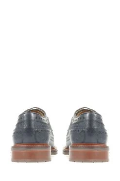 Jones Bootmaker Blue Kelmarsh Leather Derby Brogues -Boutique Fashion Shoe Store C60798s3