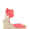Jones Bootmaker Orange Alyssa Wedge Espadrille Sandals -Boutique Fashion Shoe Store C63483s