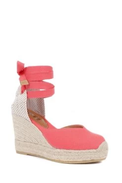 Jones Bootmaker Orange Alyssa Wedge Espadrille Sandals -Boutique Fashion Shoe Store C63483s2