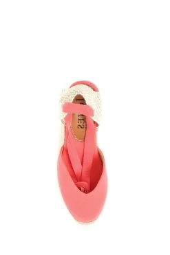Jones Bootmaker Orange Alyssa Wedge Espadrille Sandals -Boutique Fashion Shoe Store C63483s3