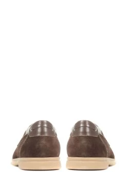 Jones Bootmaker Quay Brown Suede Leather Boat Shoes -Boutique Fashion Shoe Store C65086s3