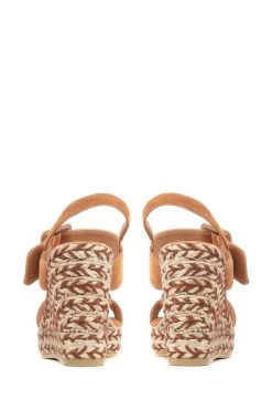 Jones Bootmaker Amerie Tan Brown Wedge Sandals -Boutique Fashion Shoe Store C65379s3