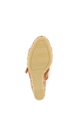 Jones Bootmaker Amerie Tan Brown Wedge Sandals -Boutique Fashion Shoe Store C65379s5