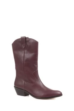 Jones Bootmaker Red Lala Leather Western Boots -Boutique Fashion Shoe Store C66995s2