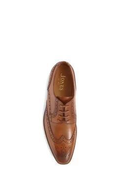 Jones Bootmaker Clemente Leather Wing Tipped Brown Brogues -Boutique Fashion Shoe Store C67633s4