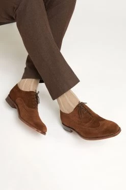 Jones Bootmaker Texas Goodyear Welted Leather Brown Brogues