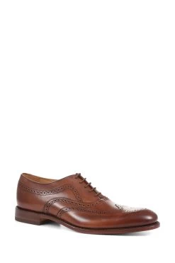 Jones Bootmaker Texas Goodyear Welted Leather Brown Brogues -Boutique Fashion Shoe Store C67917s3